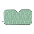 thumbnail image 7 of Picia Tropical Pineapple Curved Windshield Sunshade Accordion Folding Style Auto Shade for Car Truck SUV Van Blocks UV Ray Sun Visor Protector -Medium, 7 of 7