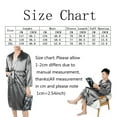 thumbnail image 2 of Wacanda Men's Robe Soild Pajama Set Silk Casual Thin Nightwear Bathrobe Sleepwear Kimono Male Bath Robes, 2 of 8