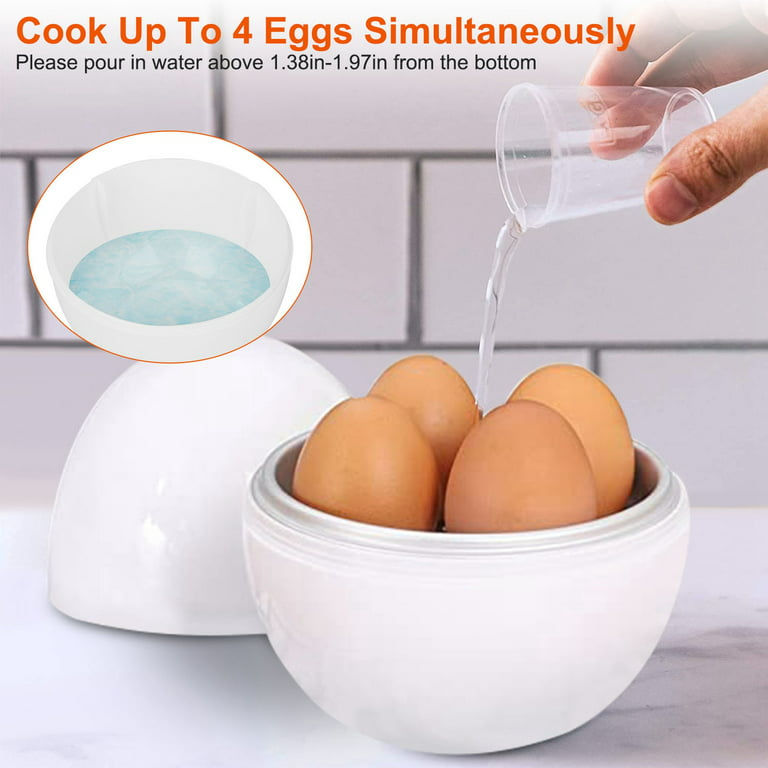 Microwave Egg Cooking Tool Steamer Boiler Cooker 4 Eggs Capacity Easy Quick  5 Minutes Hard Or Soft Boiled Kitchen Cooking Tools - AliExpress