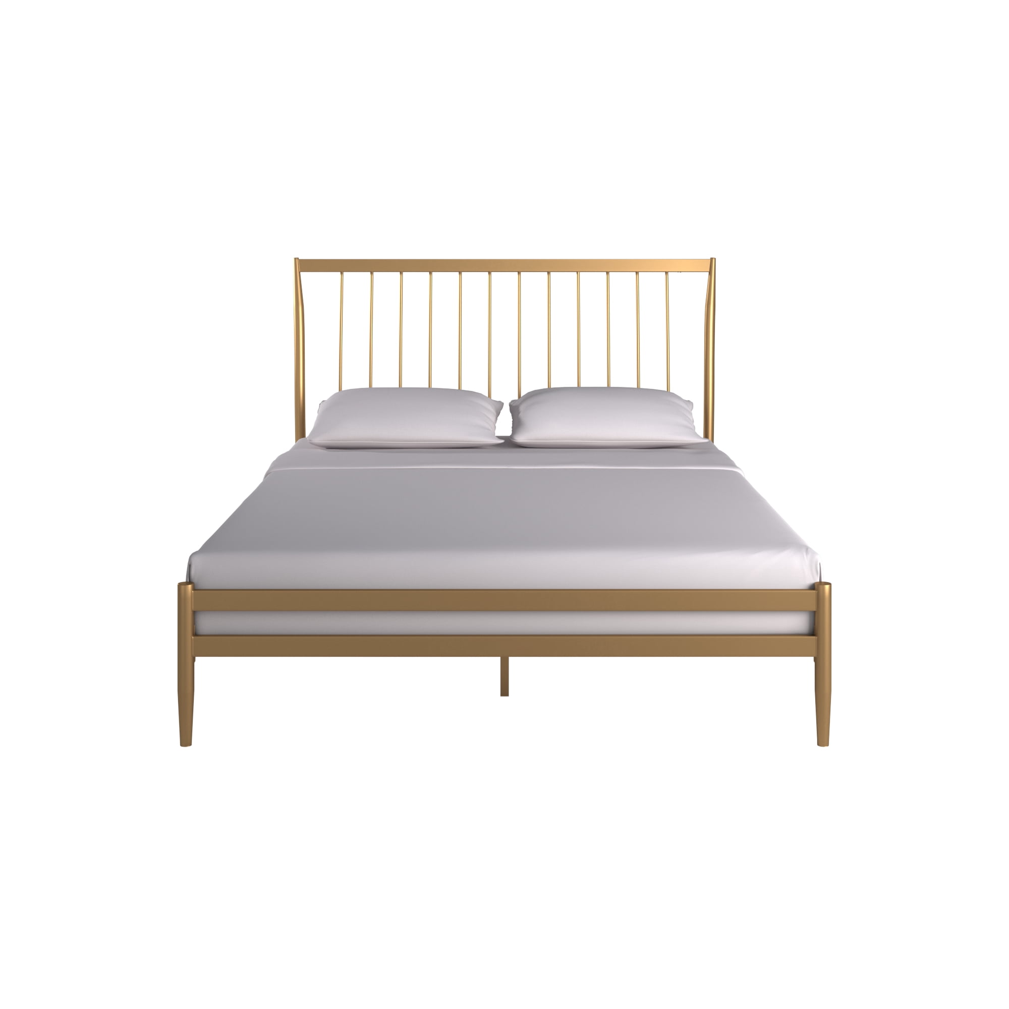 Weston Home Haverhill Gold Finish Metal Platform Full Bed