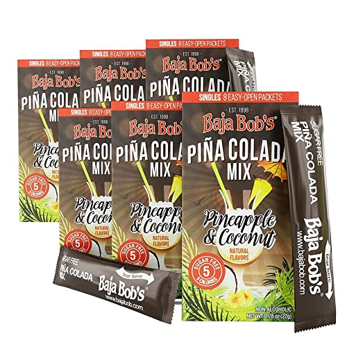 Baja Bob's Pina Colada Mix Singles (Contains 8 SingleServe Packets