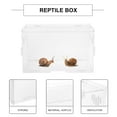 thumbnail image 4 of 1pc Useful Acrylic Reptile Box Terrarium Safety Clear Feeding Assembled Box, 4 of 8