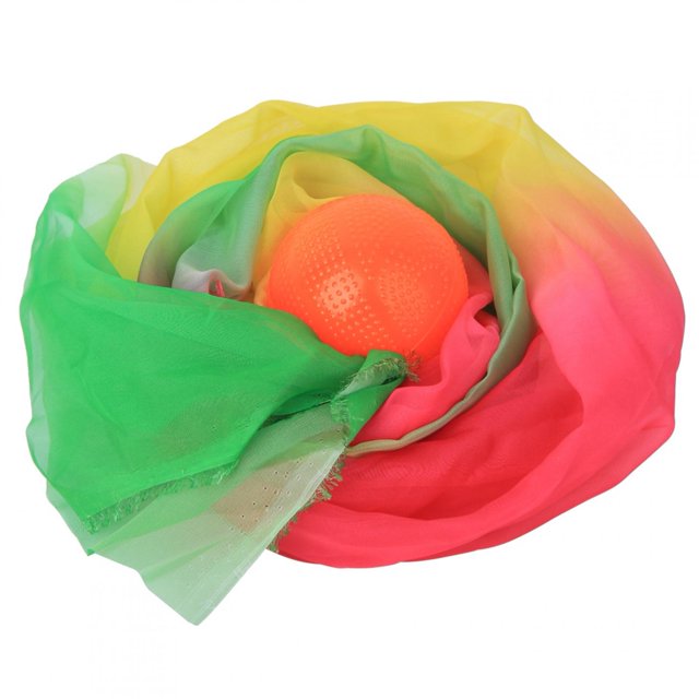 Bola de hilo naranja de 1,5 m para ejercicios de estiramiento y rendimiento coloridos, entrenamiento de fuerza suave de Tai Chi