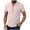 Pink, variant on YLSDY Henley T Shirts for Men Summer Cotton Linen Shirt Short Sleeve Button Up T-Shirts Tops Casual Solid Color Basic Tees Blue L