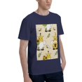 thumbnail image 2 of Bingfone Gnomes Bees And Sunflowers Men'S Loose Fit Short-Sleeve Pocket T-Shirt, 2 of 7