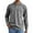 Gray, variant on Zimjoy Gray Polo Shirts for Men Cotton Retro Long Sleeve Tops Casual V Neck Distressed Button Down Shirt Collared Lightweight Fall Clothes Muscle Gym, Gray L