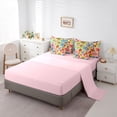 thumbnail image 5 of Homewish Colorful Flowers 7-Piece Twin Bedding Sets For Kids Teens Adults,Chic Floral Blossoms Bedding Comforter Set,Exotic Style Breathable Sheet Sets,Ultra Soft Home Decor,Reversible, 5 of 8