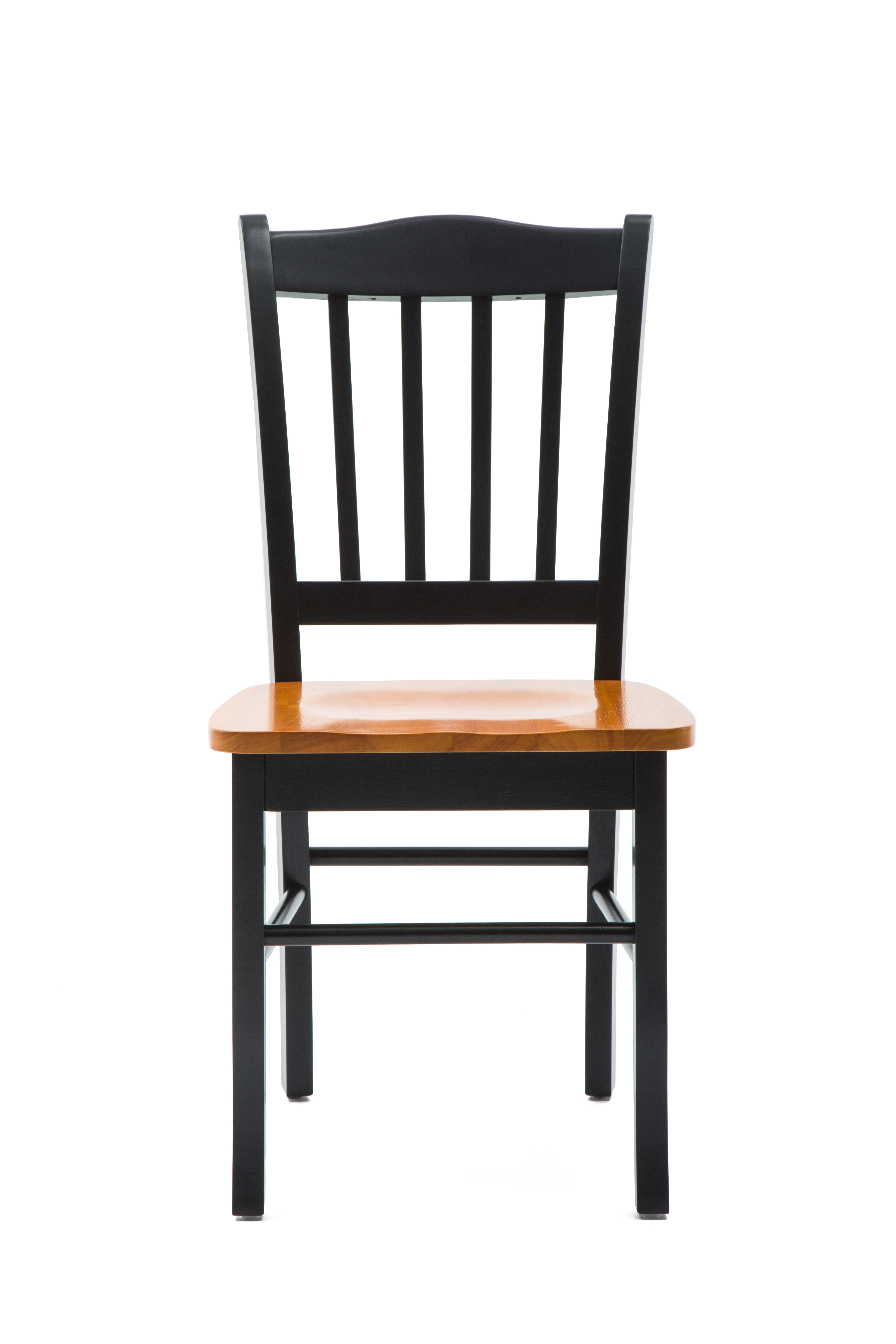 Boraam Wood Shaker Dining Chair, Black and Oak (Set of 2) photo 3