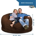 thumbnail image 2 of Ultimate Sack 6000 (6 ft.) Bean Bag Chair with Footstool (Bundle), 2 of 6
