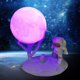 thumbnail image 4 of Luz De Noche Astronauta Luna Luz nocturna Recargable Astronauta Adornos Atenuación continua (H) Ehuebsd Para estrenar, 4 of 6