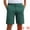 Green, variant on INSPIRE CHIC Men's Classic Button Solid Color Flat Front Zipper Formal Chino Dress Shorts 34 Dark Blue