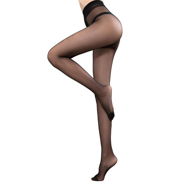 Women Summer Sexy Shiny Sheer Control Top Footed Tights For T Crotch  Seamless Shimmery Pantyhose Silky Leggings Stocking 