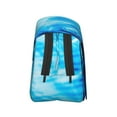 thumbnail image 3 of Sikiie Blue Shell Print Flip Double-layer Pencil Case, All-purpose Stationery Bag for Study and Office, Zipper Design, Unisex, 3 of 7
