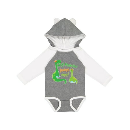 

Inktastic My Memaw Loves Me Grandson Gift Gift Baby Boy Long Sleeve Bodysuit