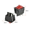 thumbnail image 2 of Unique Bargains Boat Rocker Switch Double position Red Toggle Switch for Boat Car Marine 4pins ON/OFF AC250V/15A 125V/20A, 1pcs, 2 of 4