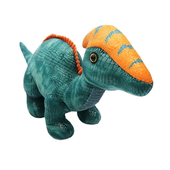 Large Dinosaur Plush, Orange and Blue, 12.5", Valentine's Day by Way To Celebrate