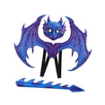 thumbnail image 3 of Máscara de cola de dinosaurio, conjunto de alas, disfraz de dragón para niños, recuerdos de fiesta de Cosplay, juguetes de dragón Púrpura jinwen Disfraz de juego de simulación, 3 of 8