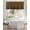 Reddish Brown, variant on Navy Blue Christmas Snowflakes Kitchen Valances for Windows White Winter Holiday Valance Curtains  for Kitchen /Living Room/Bedroom/ Bathroom Decor, 54"x18 " ,Rod Pocket 1 Panel,