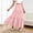 Pink, variant on FengLS Women's Summer Midi Skirt Tiered Flowy High Waist Maxi Skirt Casual Solid Color A-Line Ankle Length Skirt
