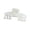 White, variant on Elegant Metallic Barrettes for Everyday Styling with Secure Grip and Sleek Finish for All Ages,3.94 inch,Brown