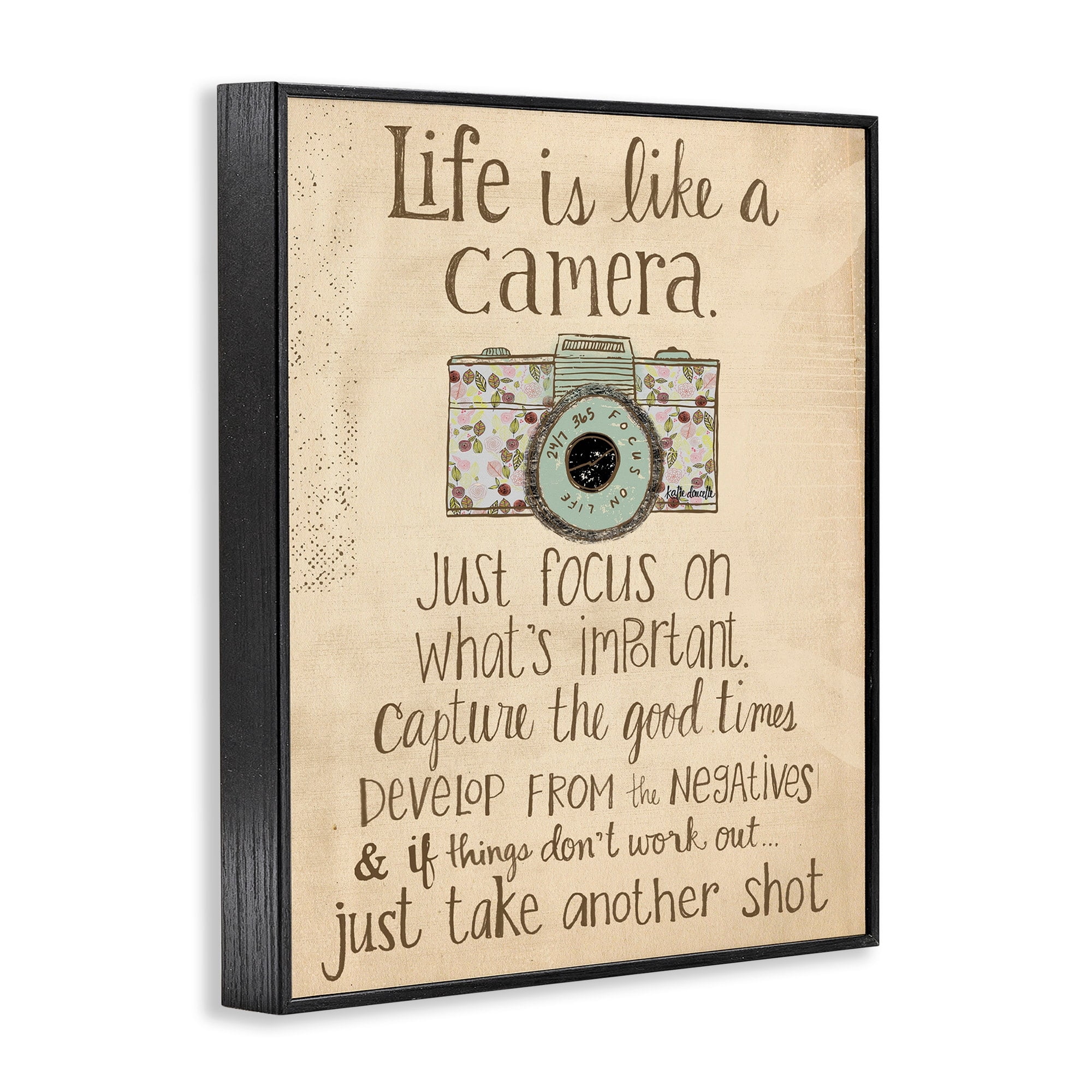 Stupell IndustriesThe Stupell Home Decor Life Is Like A Camera InspirationalFramed Wall Art by Katie Doucette