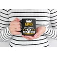 thumbnail image 2 of Kings Born in March, Black 11oz Ceramic Mug, 2 of 5