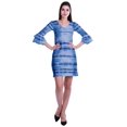 thumbnail image 2 of Moomaya Womens Printed Short Dress bell sleeve Shift dresses for women Casual Summer Clothing, 2 of 7