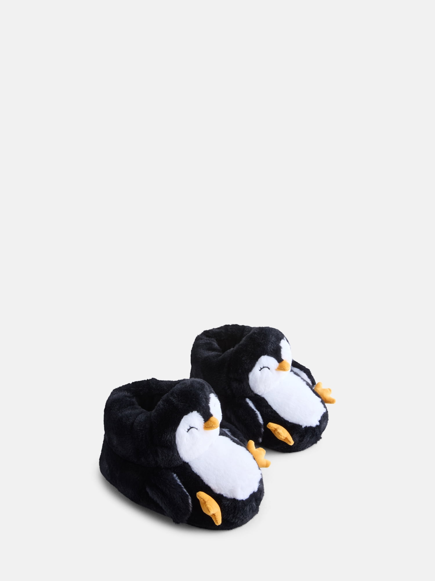 Wonder Nation Little and Big Girls' Plush Critter Slippers