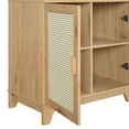 thumbnail image 6 of Manhattan Comfort Sheridan Engineered Wood Bookcase Cabinet in Natural Set of 2, 6 of 9