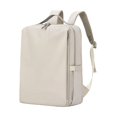 thumbnail image 3 of Mochila para ordenador de 15,6 pulgadas, bolso para portátil, mochila de viaje sencilla, mochila profesional informal. blanco, 3 of 9