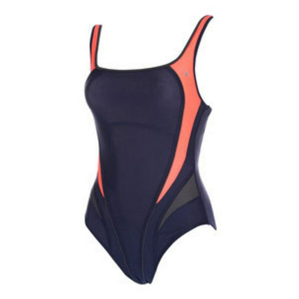 aqua sphere women's lima swim suit navy/coral size 42