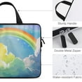 thumbnail image 3 of JRXY Rainbow Clouds Stars Neoprene Laptop Sleeve Carrying Bag Diving Fabric Tablet Cover 10inch, 3 of 5