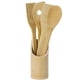 thumbnail image 1 of 4Pcs Bamboo Cooking Utensil with Storage Container Kitchen Tools Set (BPA Free, No FDA), 1 of 5