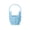 Blue, variant on Blue Woven Easter Bunny Basket Long Ears Storage Tote Bag For Eggs Candy Kids Gift Basket Iron Wire Holiday Decoration Basket For Spring Blue