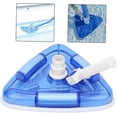 thumbnail image 3 of Swimming Pool Suction Head Transparent Triangular Vacuum Floor Head With Brush Hose Interface, 3 of 4