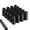Black, variant on 6pt spline Lug Nut, Black 12X1.5 Closed End Hex 3/4 Inch 19mm Corn Seat Lug Nuts 1.38" Length with 1 Spline Key/Socket Wheel Nuts Set of 20, 20+1