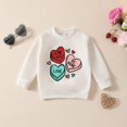 thumbnail image 5 of Tiweut Casual Kids Outfits Valentine's Day Heart Print Hoodie and Pants 2 Piece Suit Set, 5 of 9