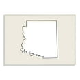 thumbnail image 1 of Stupell Industries Arizona Home State Map Neutral Print Design Wall Plaque Art by Daphne Polselli, 1 of 2
