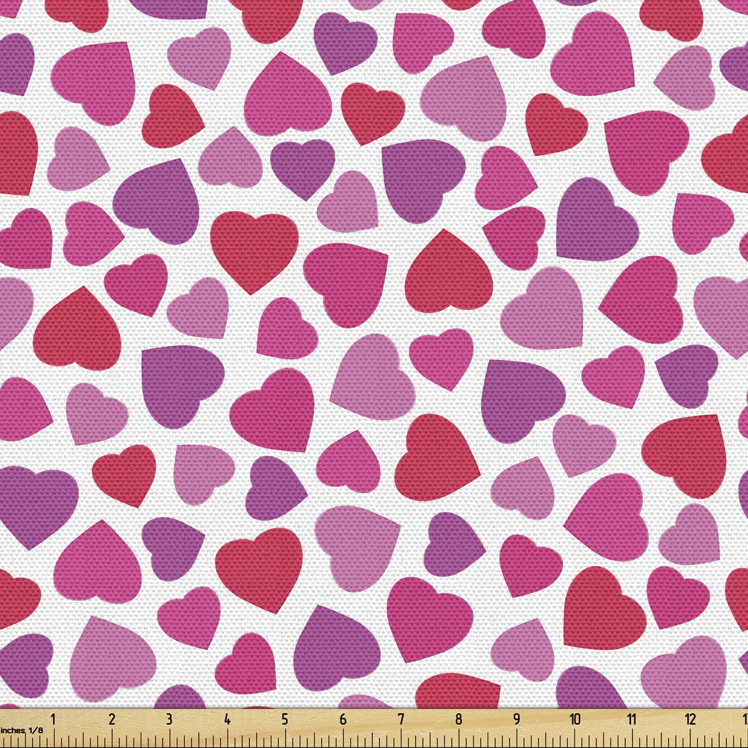 Red White Fabric by The Yard Cute Heart Pattern Upholstery Fabric for  Sewing Valentine Day Gift Decorative Fabric Cartoon Geometric Love Heart  Outdoor