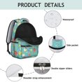 thumbnail image 4 of Pioneer Flower Floral Print Pattern Backpack for School, Cute School Bag with Adjustable Shoulder Straps and Padded Back, 15.3"x11"x7.1", 4 of 5