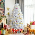thumbnail image 2 of Costway Árbol de Navidad artificial con oropel iridiscente blanco de 240 cm con 1636 puntas de ramas, 2 of 6
