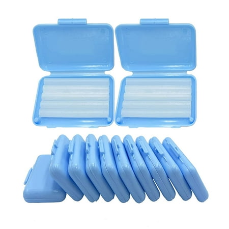 Orthodontic Wax for Braces, 10 Pack Dental Wax Brace Wearer Wax for Relieving Irritation and Pain, Blue Mint Flavor