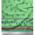 thumbnail image 2 of Soimoi Modal Satin Fabric Stripe,Leaves & Berries Panel Fabric Prints by Yard 42 Inch Wide, 2 of 3