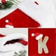 thumbnail image 3 of VEYLIN Plush Embroidered Stockings, 20 Inch Christmas Stockings with Letters, Red Letter(K) for Kids/Adults, 3 of 5