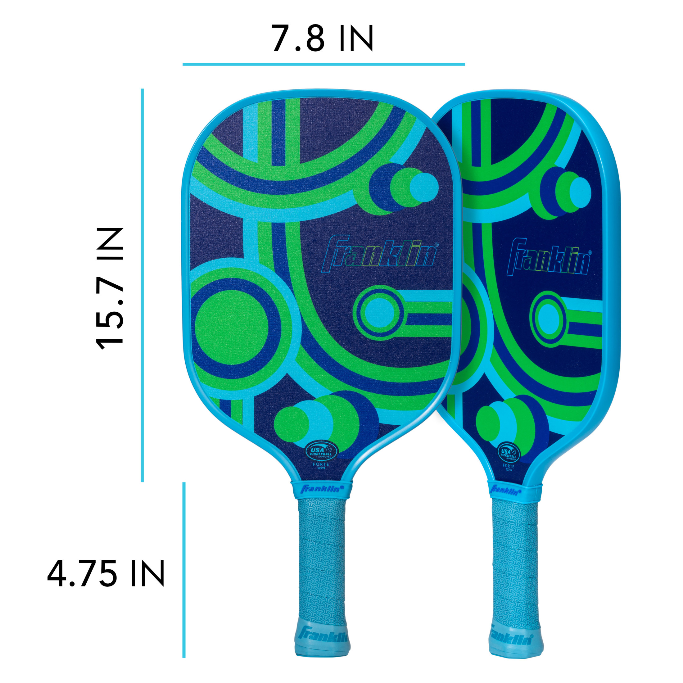 Franklin Sports Junior Pickleball Paddle, Forte Blue photo 2