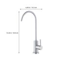 thumbnail image 2 of HORIALENCE Durable Stainless Steel Kitchen Water Faucet Easy Install Single Lever for Home and Hotel Use Silver, 2 of 7
