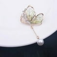 thumbnail image 3 of Contemporary Butterfly Pin Alloy Pearls Embellishment for Fashion Ensembles, 3 of 11