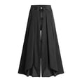 thumbnail image 5 of Letdown Women Flowy Bell Bottom Jeans High Waist Stretch Wide Leg Baggy Flared Pleated Vintage Casual Loose Denim Pants with Pockets, 5 of 6