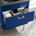 thumbnail image 3 of Sink Vanity Cabinet, Blue Black, Ceramic, Wood, Modern Contemporary, Hotel Bedroom Bathroom Master Suite Guest, 3 of 9