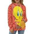 thumbnail image 5 of Looney Tunes Tweety Hoodie 3D Print Pullover Hooded Long Sleeve Sweatshirts Tops Blouse with Pocket for Mens Womens, 5 of 7